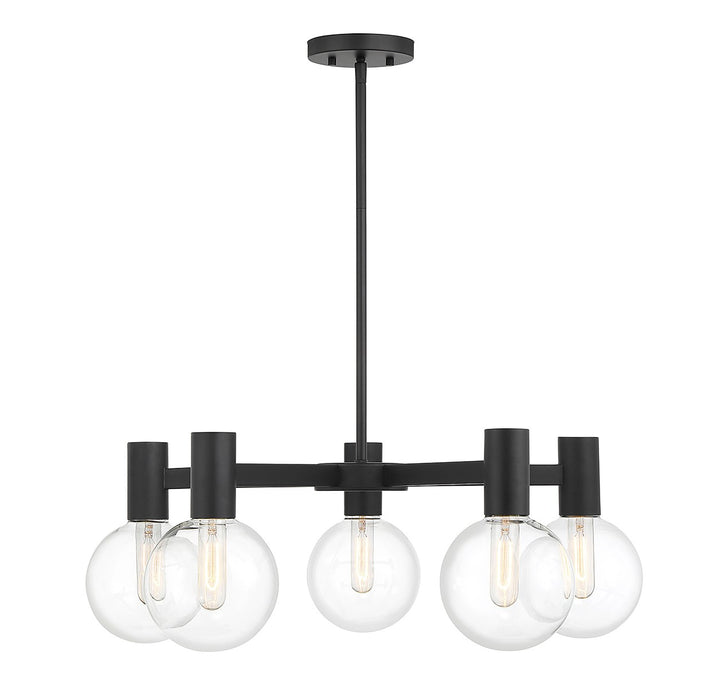 Savoy House Wright 1-3073-5-89 Chandelier Light - Matte Black