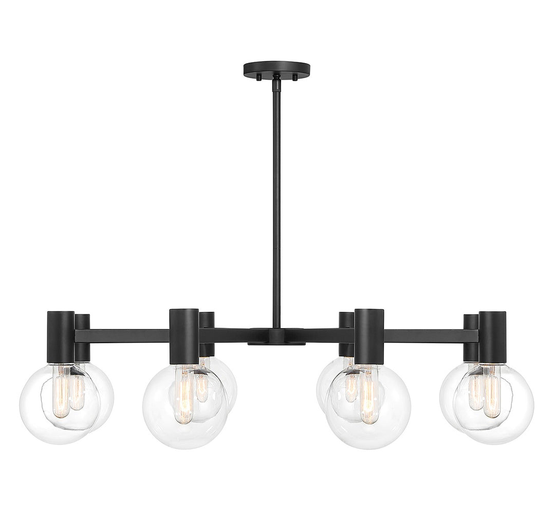 Savoy House Wright 1-3074-8-89 Chandelier Light - Matte Black