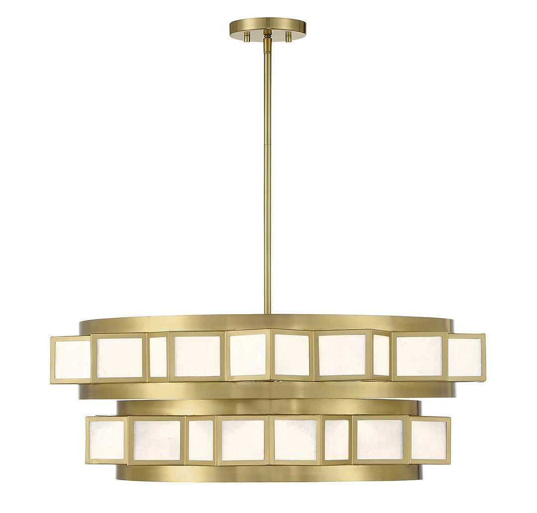 Savoy House Gideon 1-3166-6-322 Chandelier Light - Warm Brass