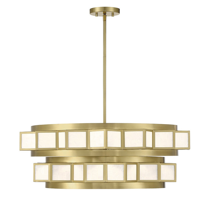 Savoy House Gideon 1-3166-6-322 Chandelier Light - Warm Brass