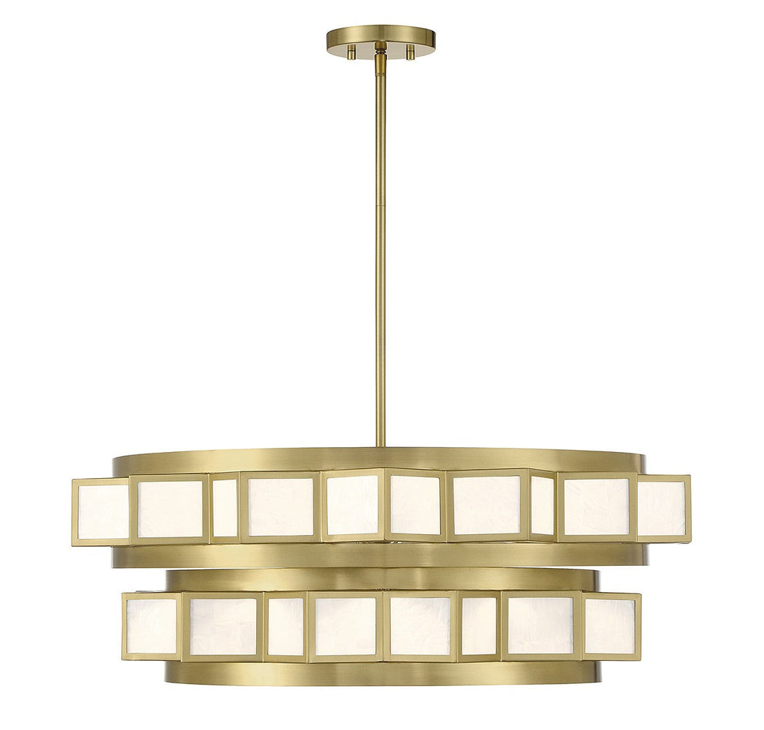 Savoy House Gideon 1-3166-6-322 Chandelier Light - Warm Brass