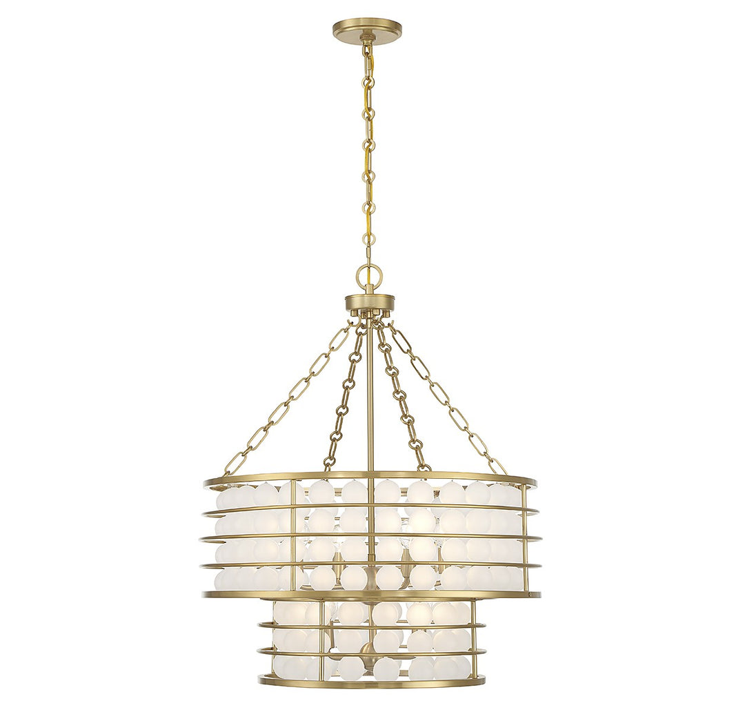 Savoy House Byron 1-3364-6-322 Chandelier Light - Warm Brass