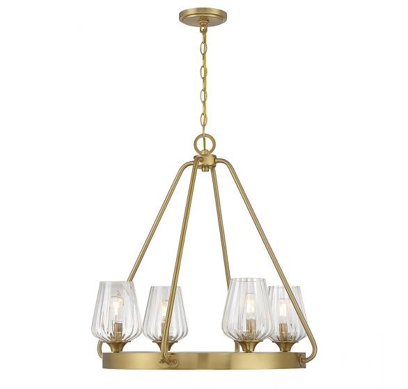 Savoy House Carlton 1-3392-4-322 Chandelier Light - Warm Brass