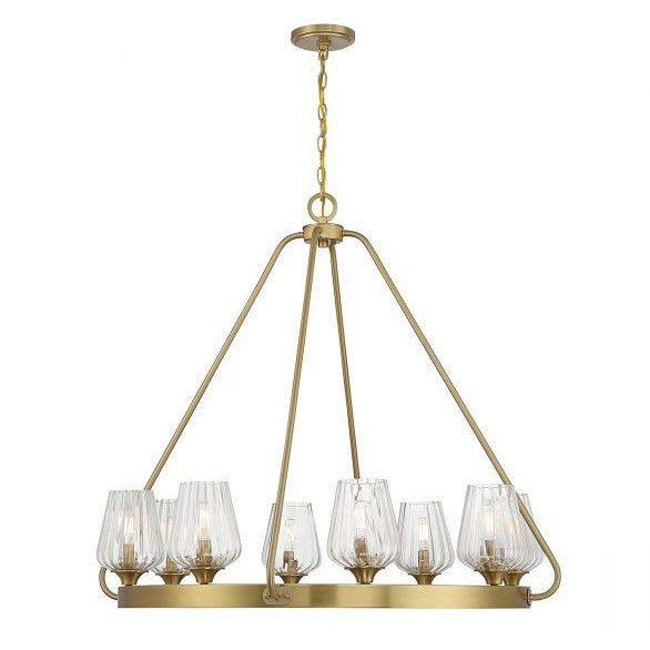 Savoy House Carlton 1-3394-8-322 Chandelier Light - Warm Brass