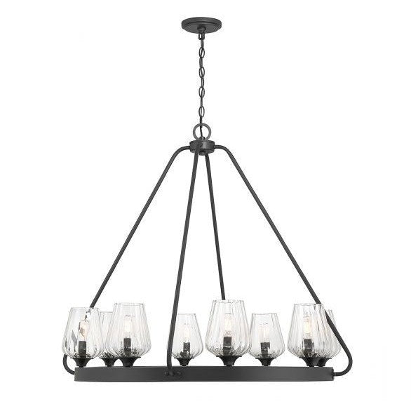 Savoy House Carlton 1-3394-8-89 Chandelier Light - Matte Black