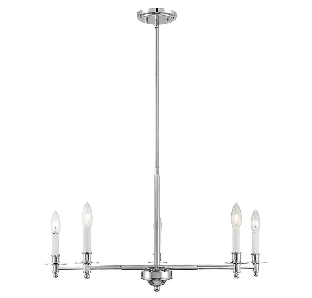 Savoy House Jasmine 1-4410-5-109 Chandelier Light - Polished Nickel