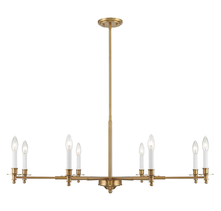 Savoy House Jasmine 1-4412-8-322 Chandelier Light - Warm Brass