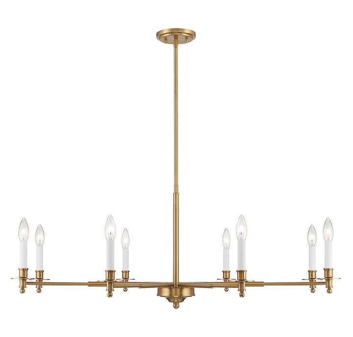 Savoy House Jasmine 1-4412-8-322 Chandelier Light - Warm Brass