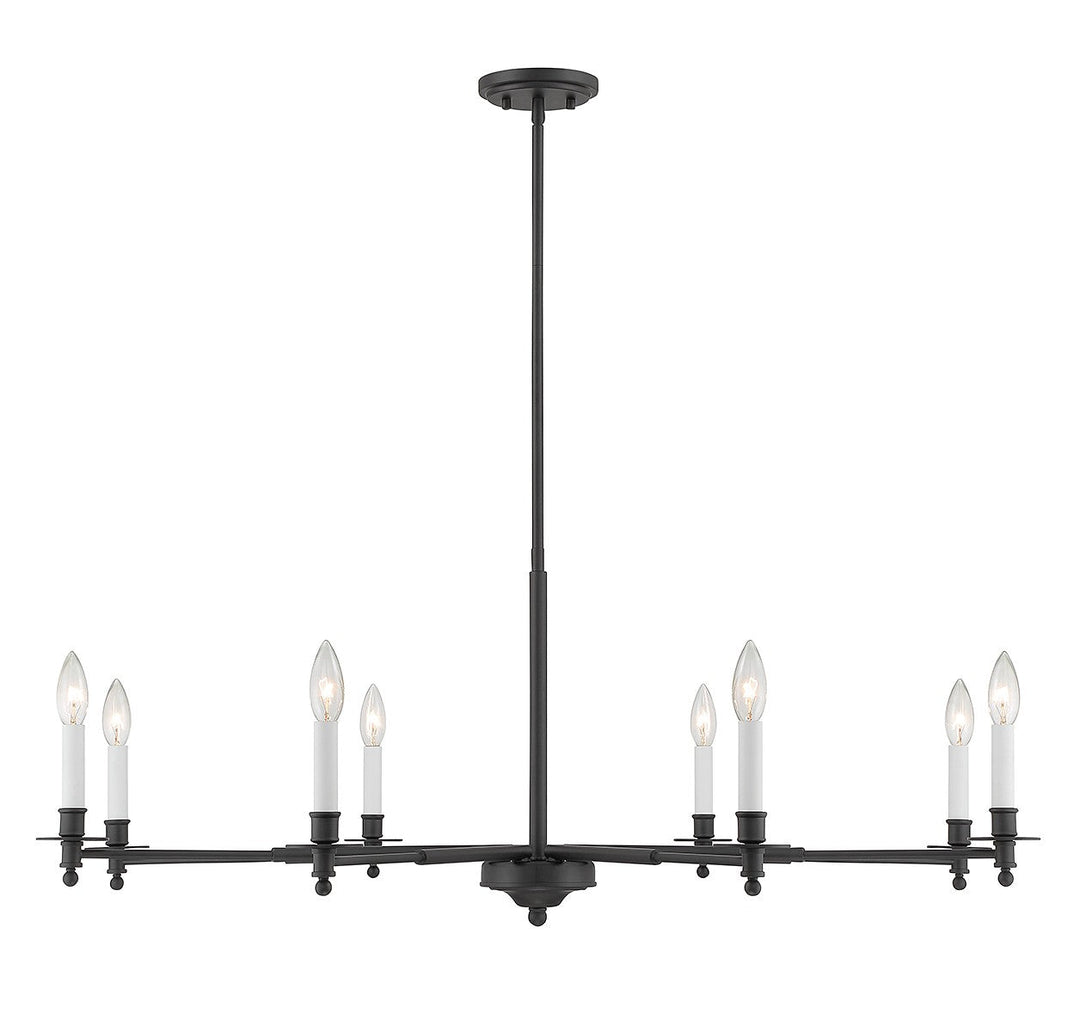 Savoy House Jasmine 1-4412-8-89 Chandelier Light - Matte Black