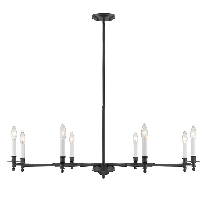 Savoy House Jasmine 1-4412-8-89 Chandelier Light - Matte Black