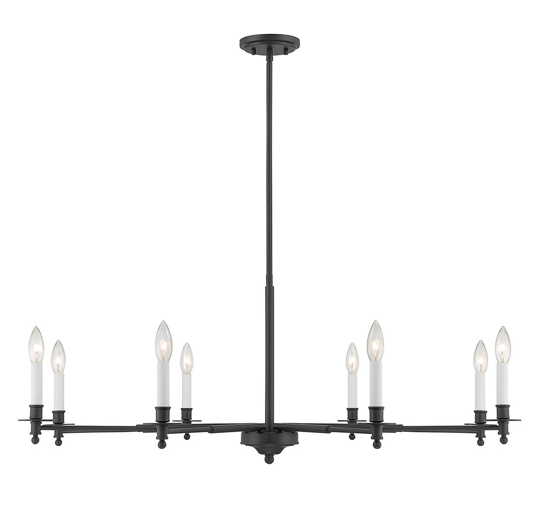 Savoy House Jasmine 1-4412-8-89 Chandelier Light - Matte Black