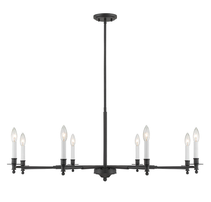 Savoy House Jasmine 1-4412-8-89 Chandelier Light - Matte Black