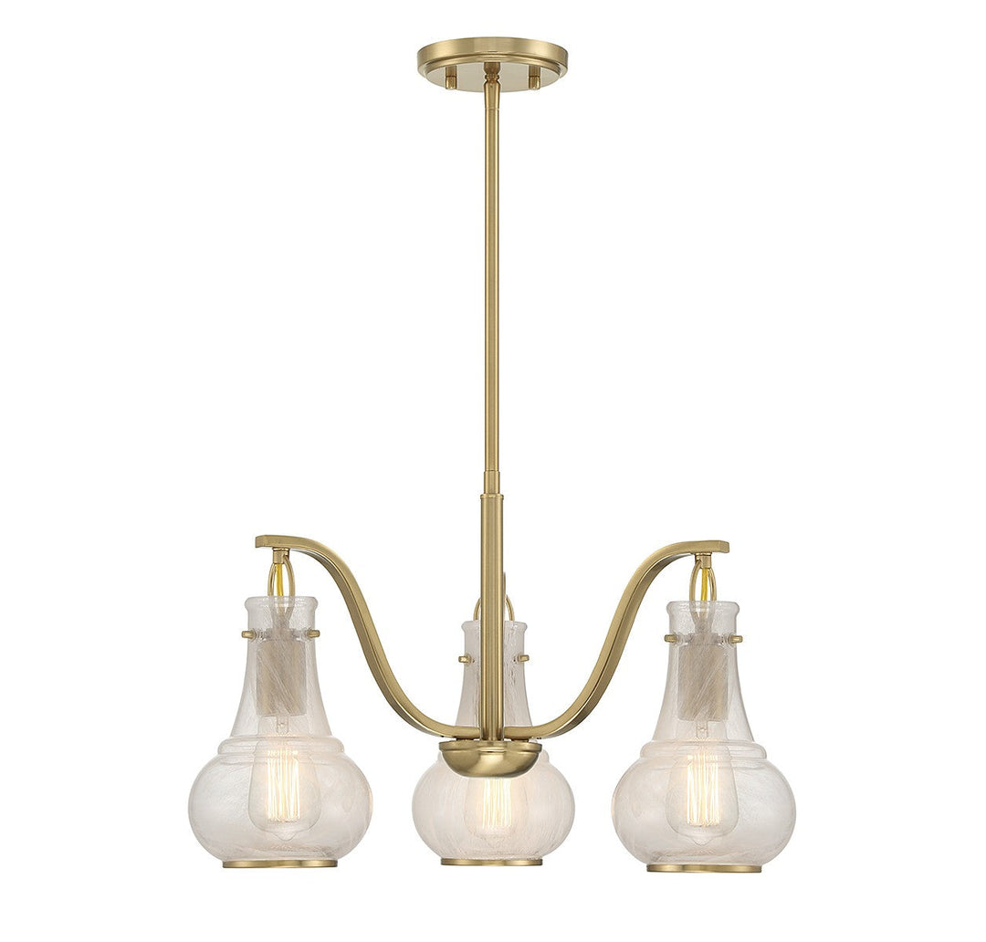 Savoy House Adams 1-4418-3-322 Chandelier Light - Warm Brass