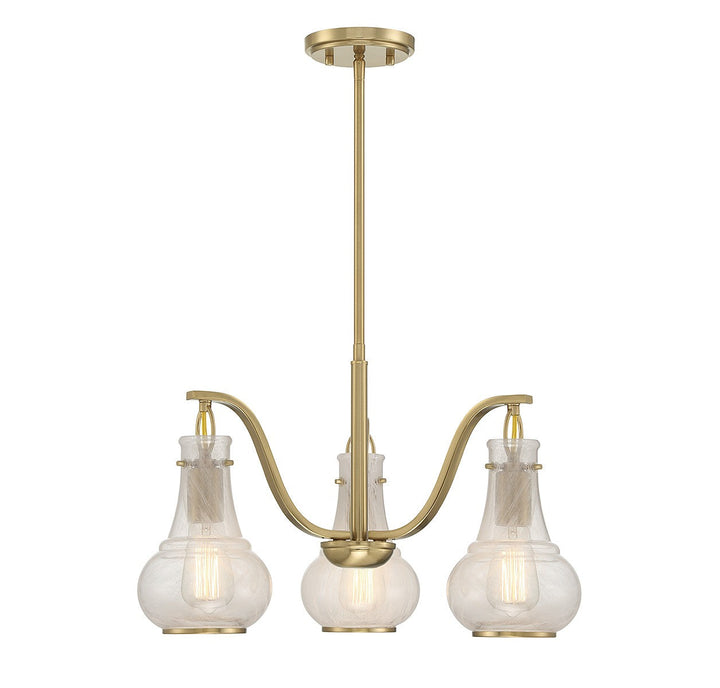 Savoy House Adams 1-4418-3-322 Chandelier Light - Warm Brass