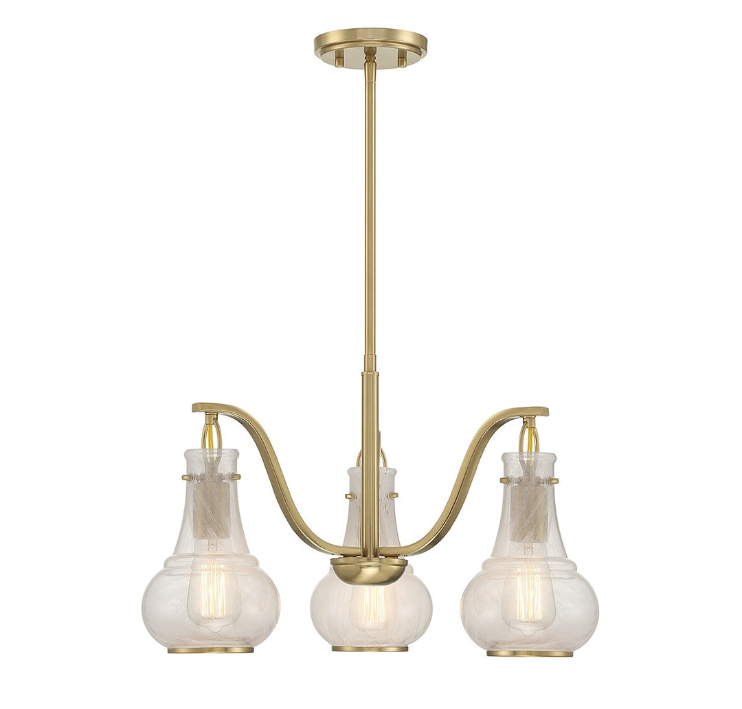 Savoy House Adams 1-4418-3-322 Chandelier Light - Warm Brass