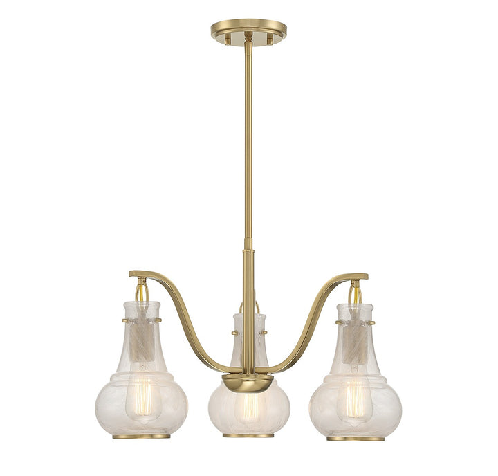 Savoy House Adams 1-4418-3-322 Chandelier Light - Warm Brass