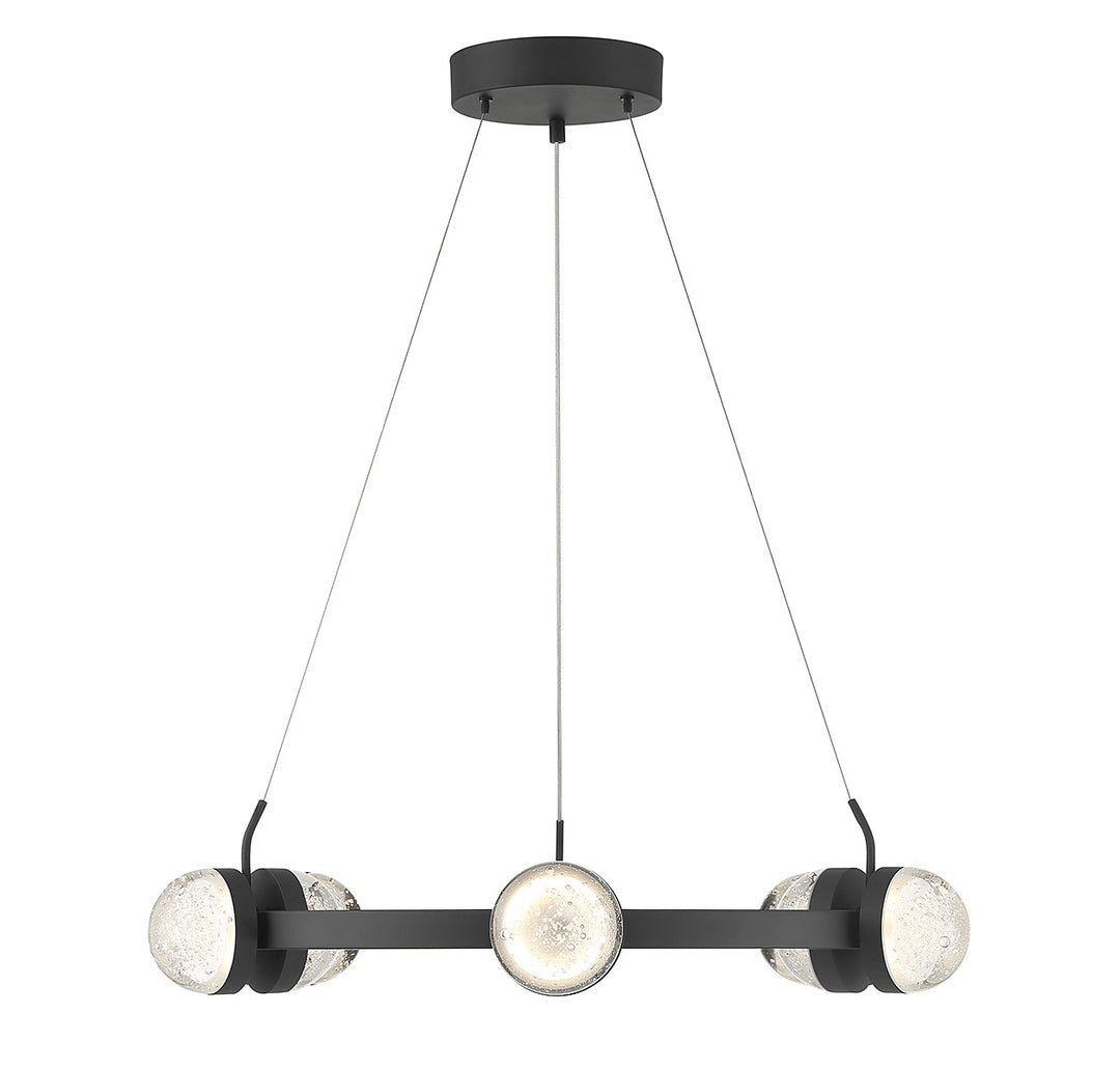 Savoy House Biscayne 1-4486-12-89 Chandelier Light - Matte Black