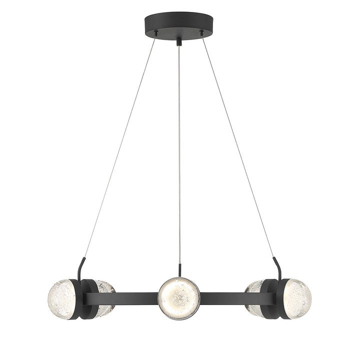 Savoy House Biscayne 1-4486-12-89 Chandelier Light - Matte Black