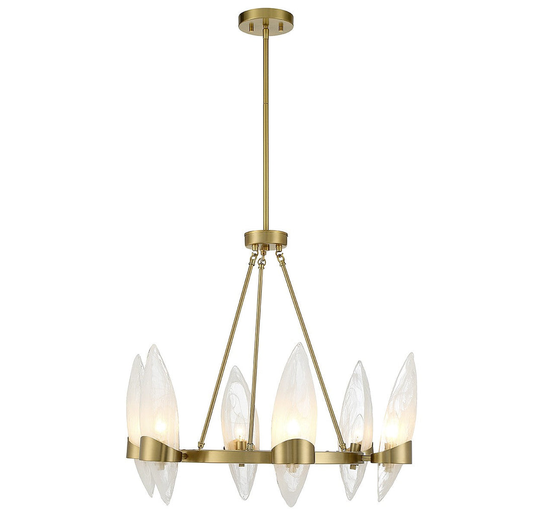 Savoy House Nouvel 1-5500-6-322 Chandelier Light - Warm Brass