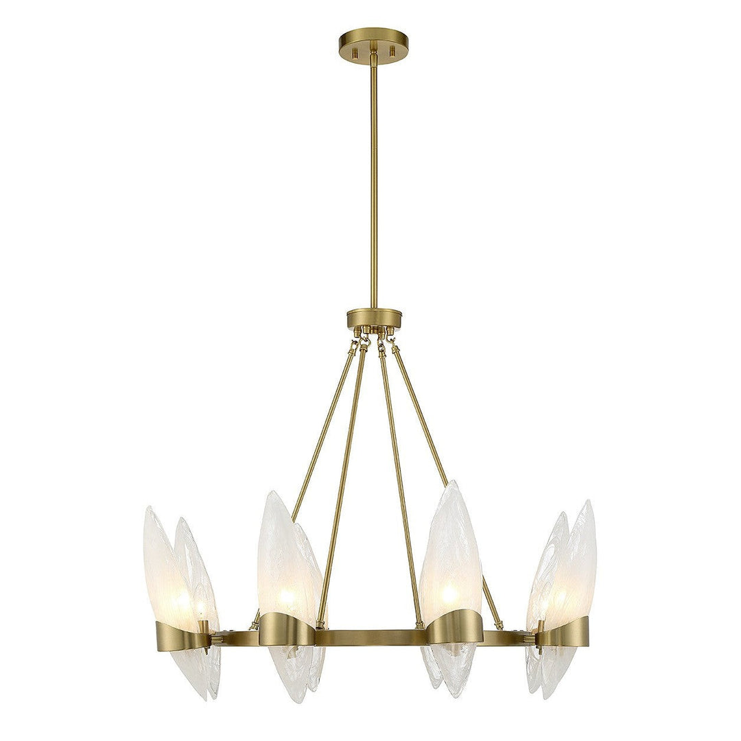 Savoy House Nouvel 1-5502-8-322 Chandelier Light - Warm Brass