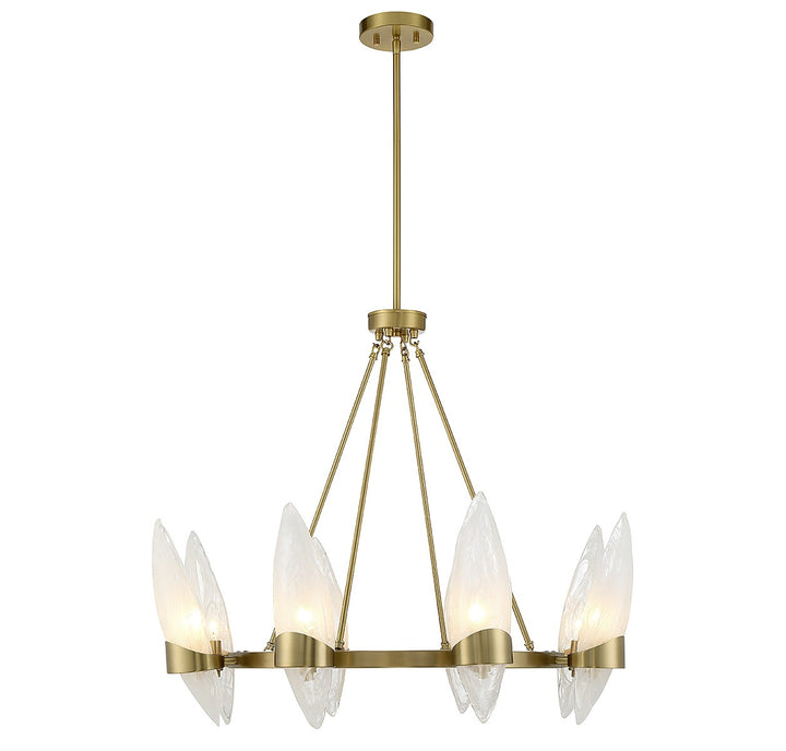 Savoy House Nouvel 1-5502-8-322 Chandelier Light - Warm Brass