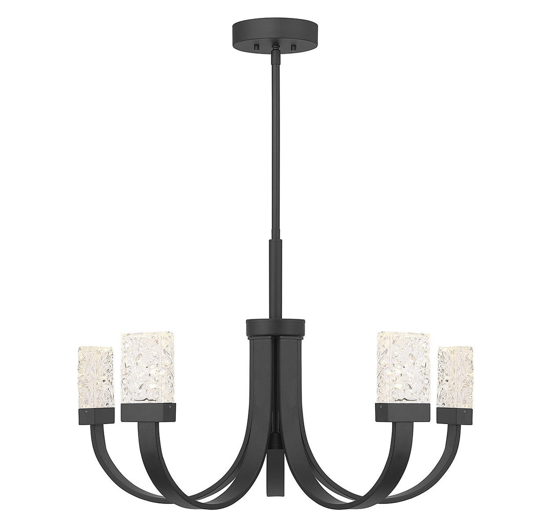 Savoy House Kahn 1-6620-6-89 Chandelier Light - Matte Black