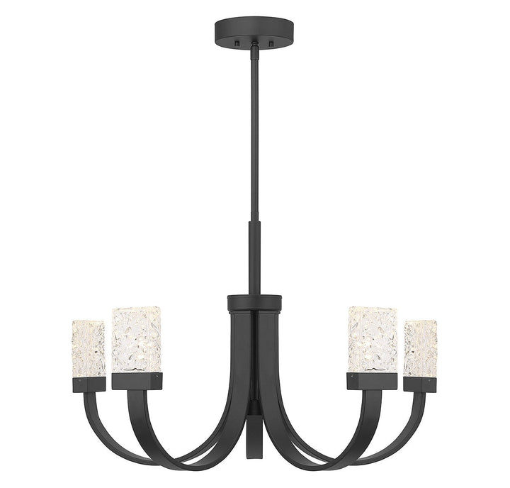 Savoy House Kahn 1-6620-6-89 Chandelier Light - Matte Black
