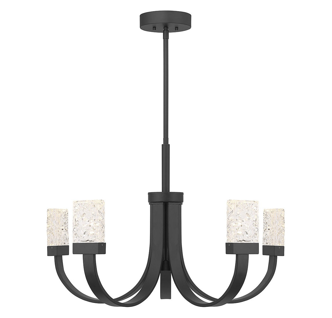 Savoy House Kahn 1-6620-6-89 Chandelier Light - Matte Black