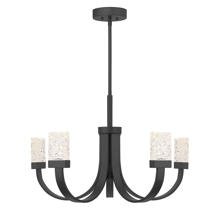 Savoy House Kahn 1-6620-6-89 Chandelier Light - Matte Black