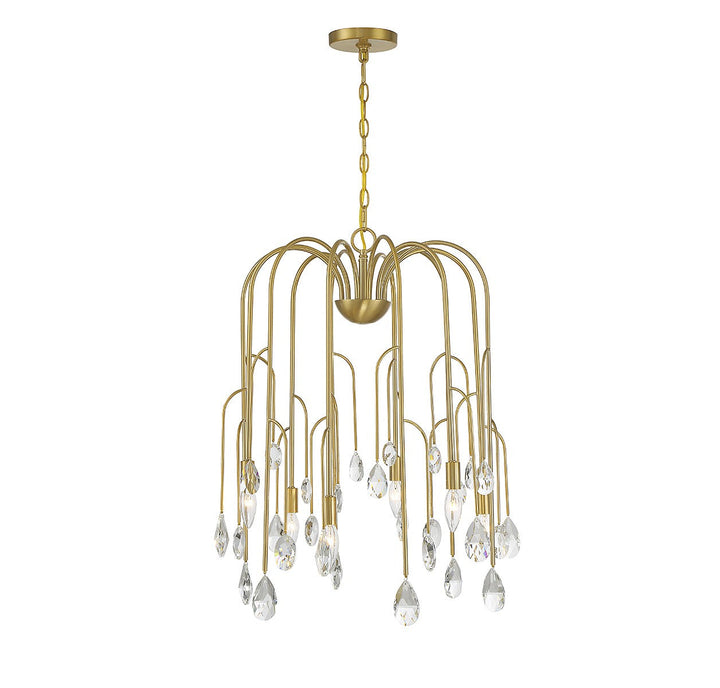 Savoy House Anholt 1-6686-6-127 Chandelier Light - Noble Brass