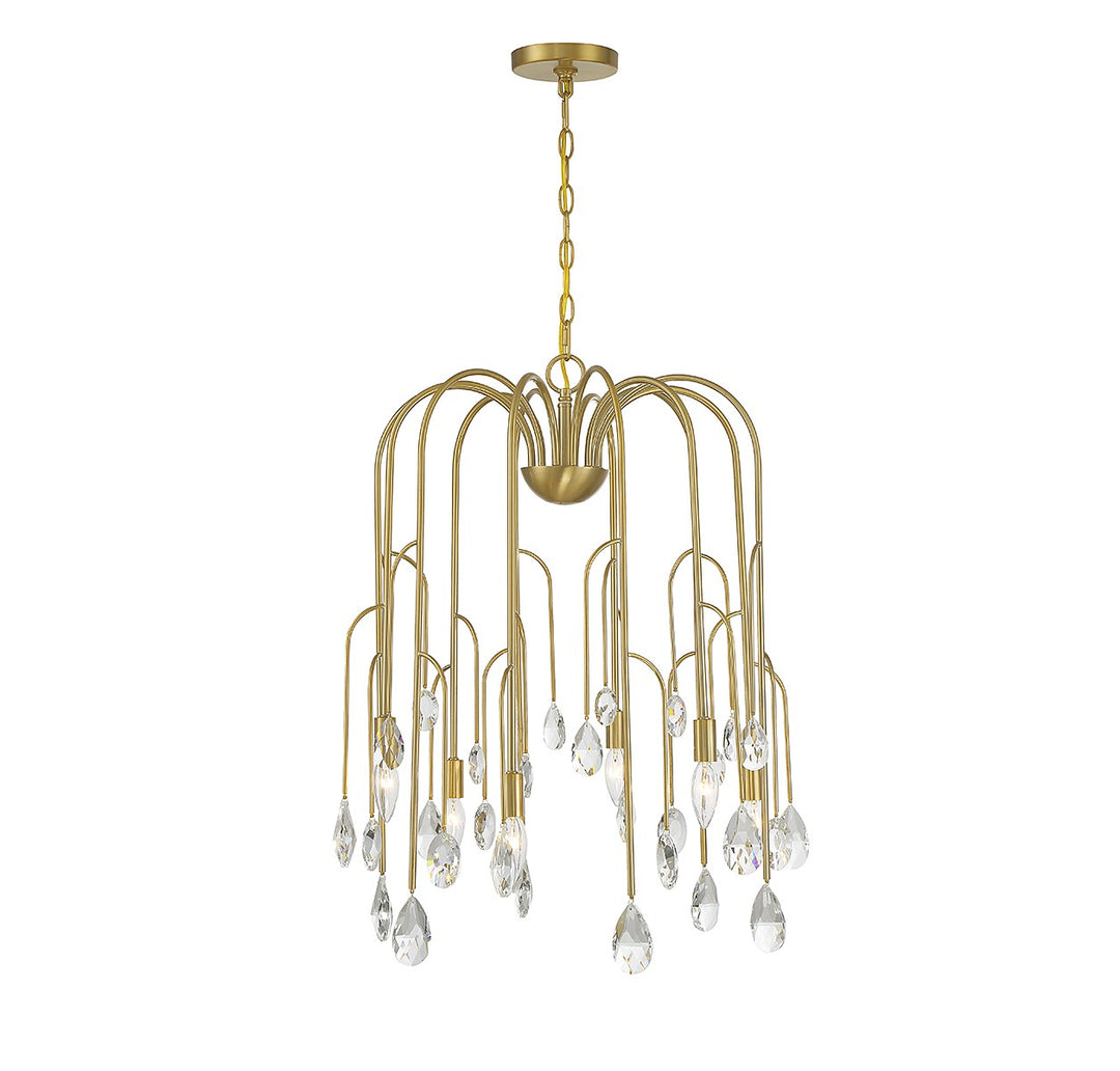 Savoy House Anholt 1-6686-6-127 Chandelier Light - Noble Brass