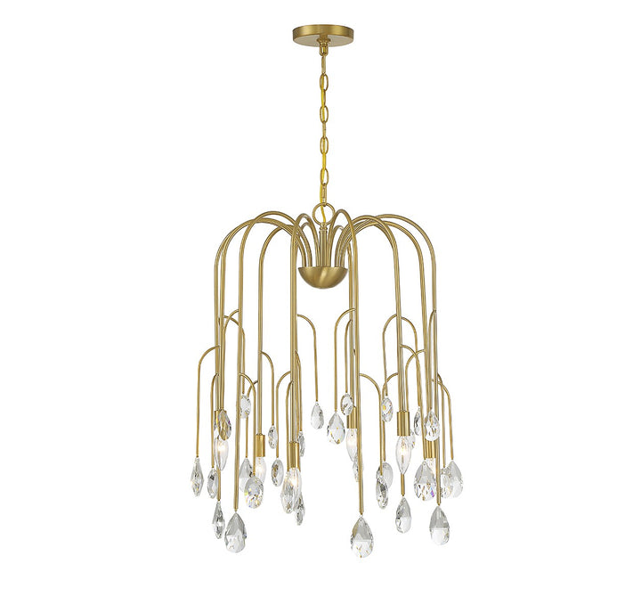Savoy House Anholt 1-6686-6-127 Chandelier Light - Noble Brass