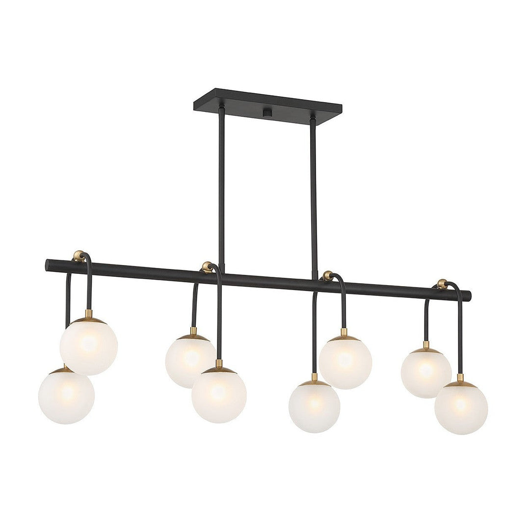 Savoy House Couplet 1-6699-8-143 Pendant Light - Matte Black with Warm Brass