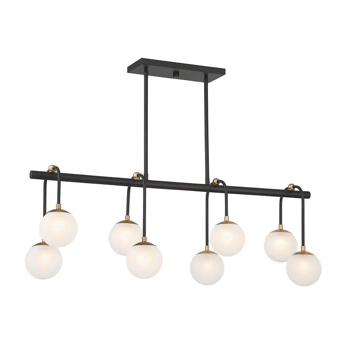 Savoy House Couplet 1-6699-8-143 Pendant Light - Matte Black with Warm Brass