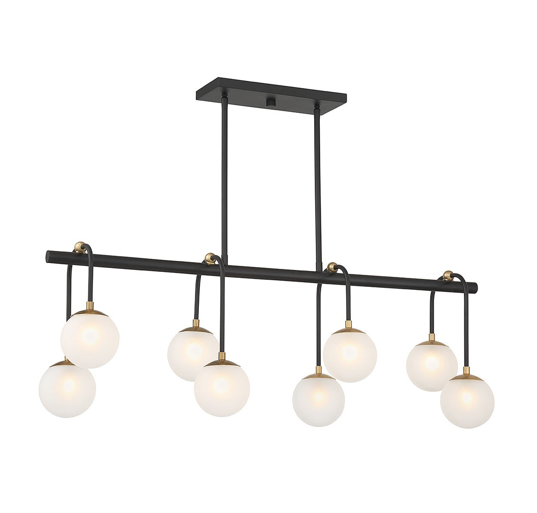 Savoy House Couplet 1-6699-8-143 Pendant Light - Matte Black with Warm Brass
