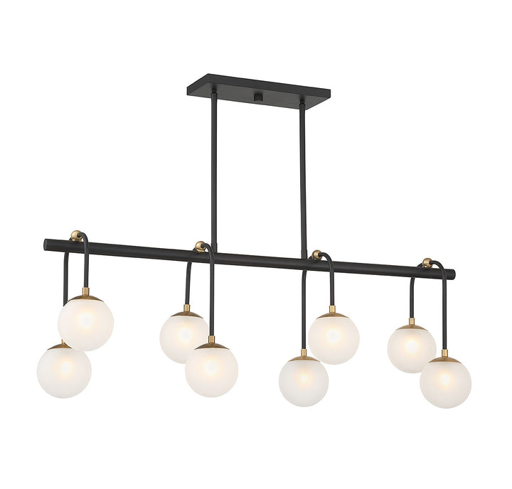 Savoy House Couplet 1-6699-8-143 Pendant Light - Matte Black with Warm Brass