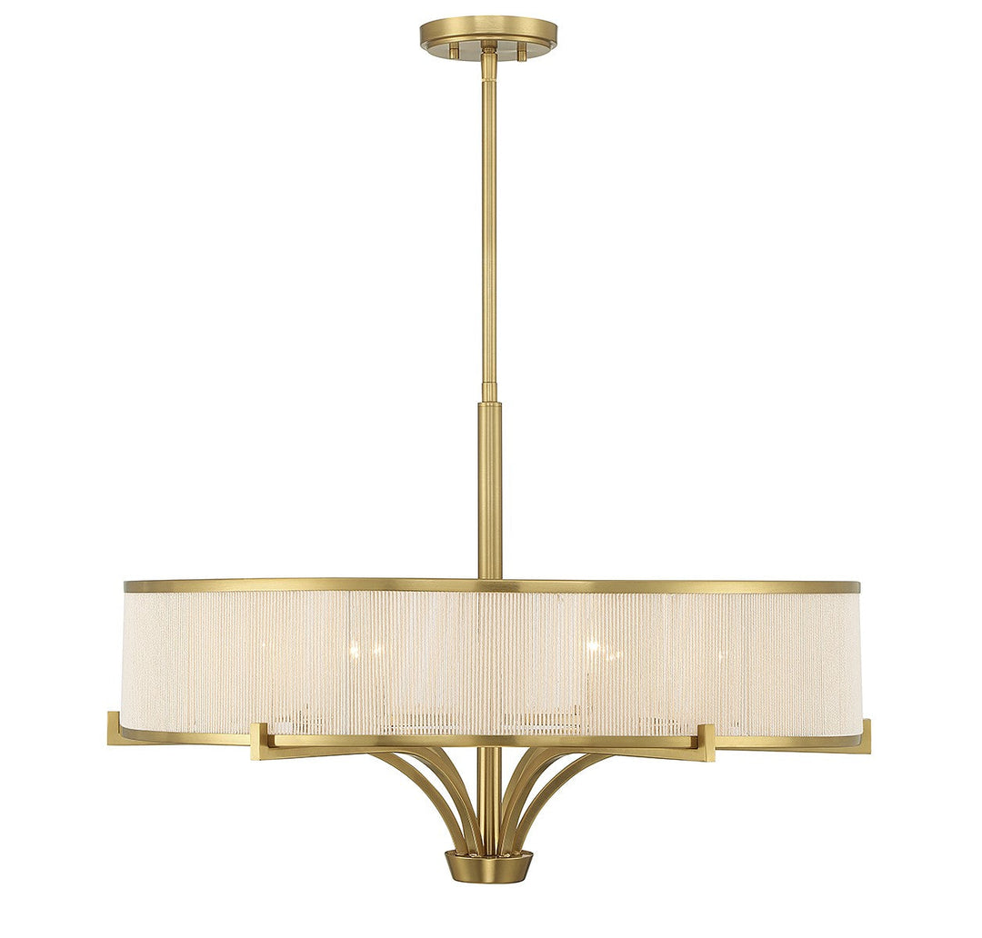 Savoy House Wynwood 1-7752-6-322 Chandelier Light - Warm Brass