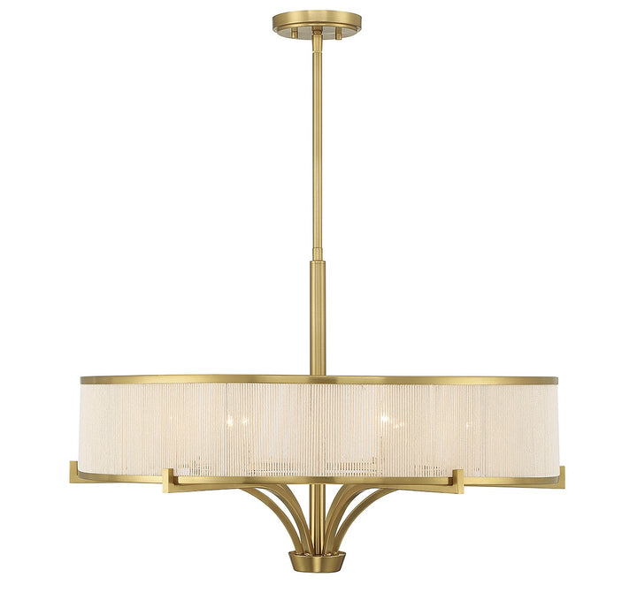 Savoy House Wynwood 1-7752-6-322 Chandelier Light - Warm Brass