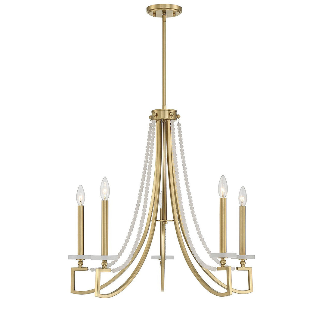 Savoy House Helen 1-8803-5-322 Chandelier Light - Warm Brass