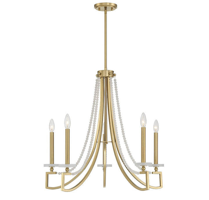Savoy House Helen 1-8803-5-322 Chandelier Light - Warm Brass