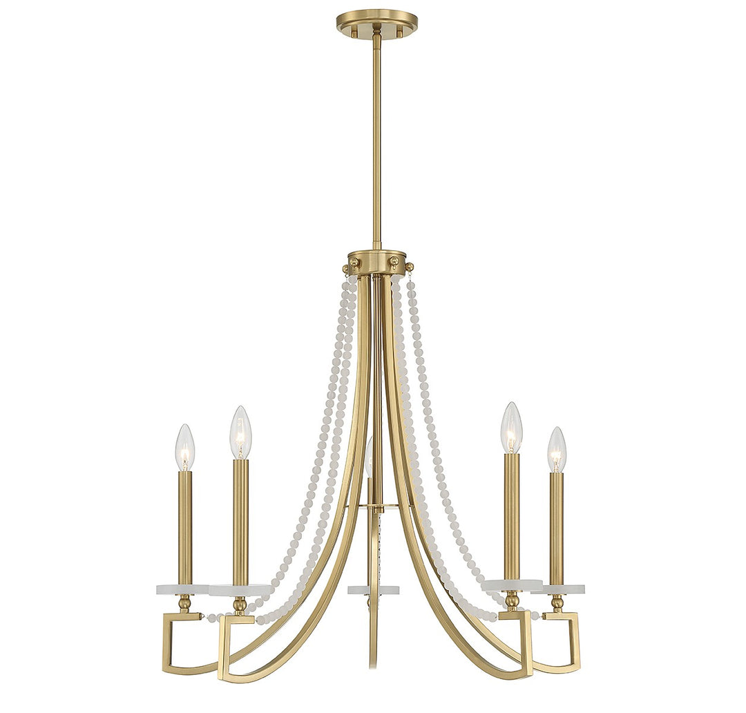 Savoy House Helen 1-8803-5-322 Chandelier Light - Warm Brass