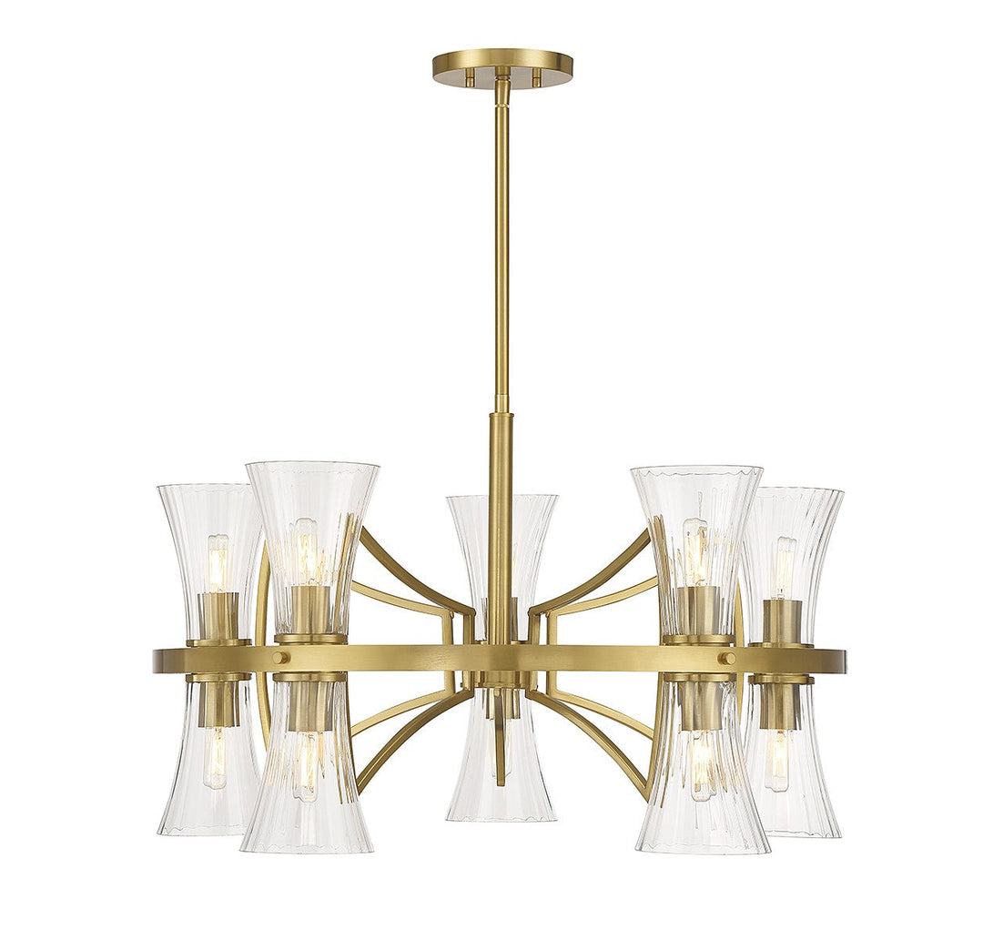 Savoy House Bennington 1-9704-10-322 Chandelier Light - Warm Brass