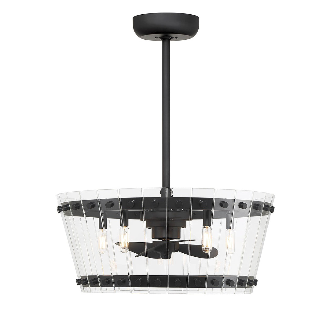 Savoy House Ventari 24-FD-8853-89 Ceiling Fan 12 - Matte Black, Black/