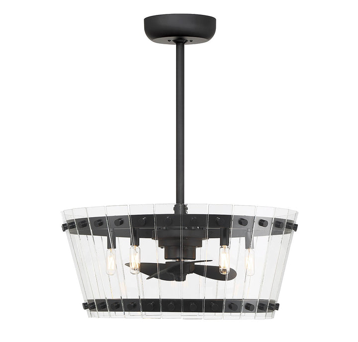 Savoy House Ventari 24-FD-8853-89 Ceiling Fan 12 - Matte Black, Black/