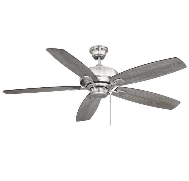 Savoy House Wind Star 52-830-5RV-187 Ceiling Fan 52 - Brushed Pewter, Chestnut and Grey Wood/