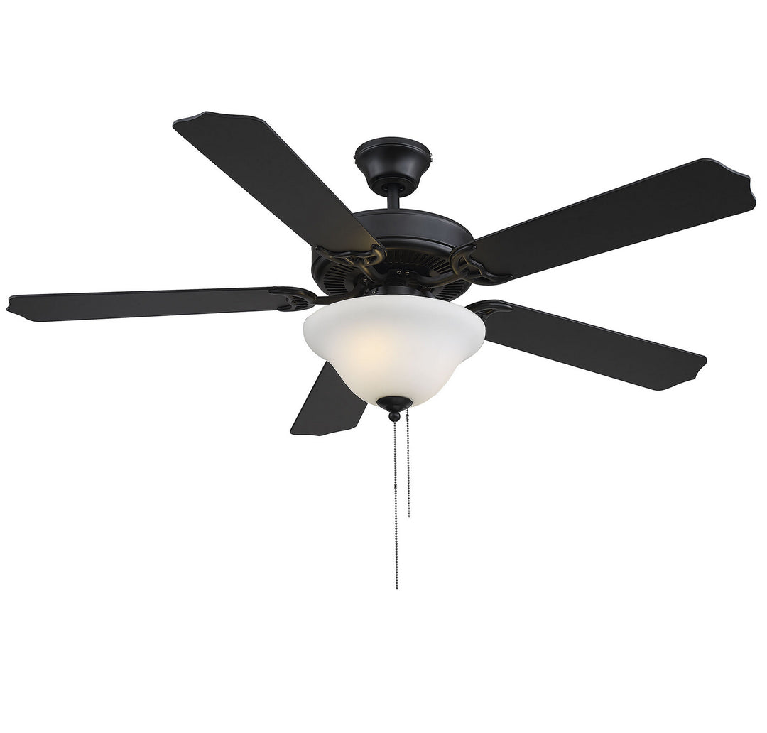 Savoy House First Value 52-ECM-589-89 Ceiling Fan 52 - Matte Black, Matte Black/