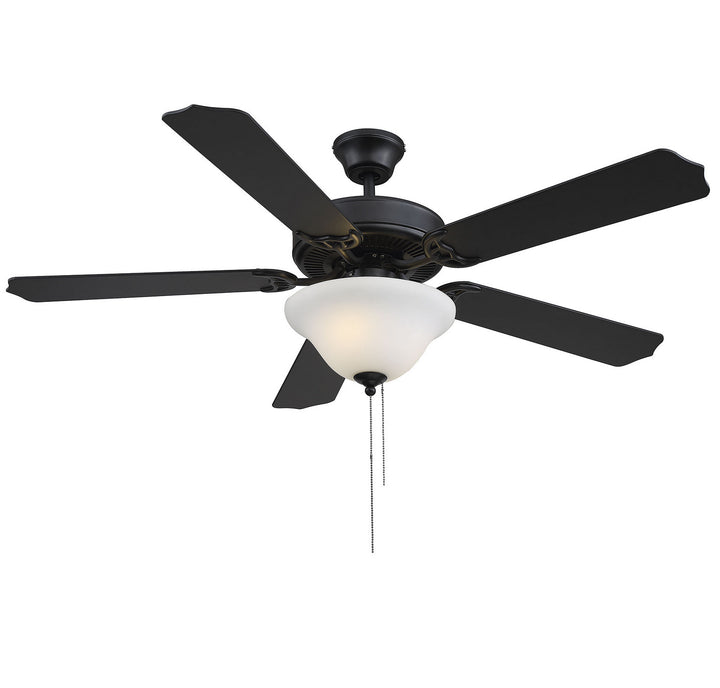 Savoy House First Value 52-ECM-589-89 Ceiling Fan 52 - Matte Black, Matte Black/