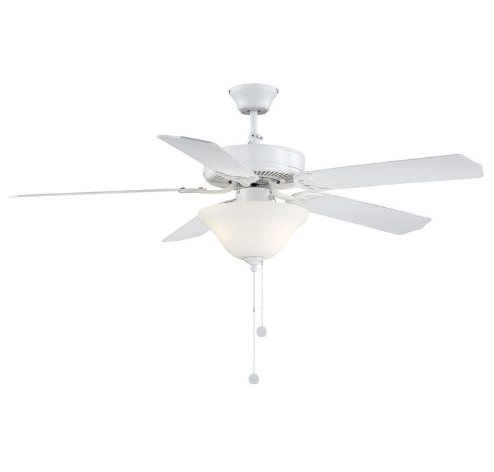 Savoy House First Value M2018WHRV Ceiling Fan 52 - White, White and Weathered Patina/