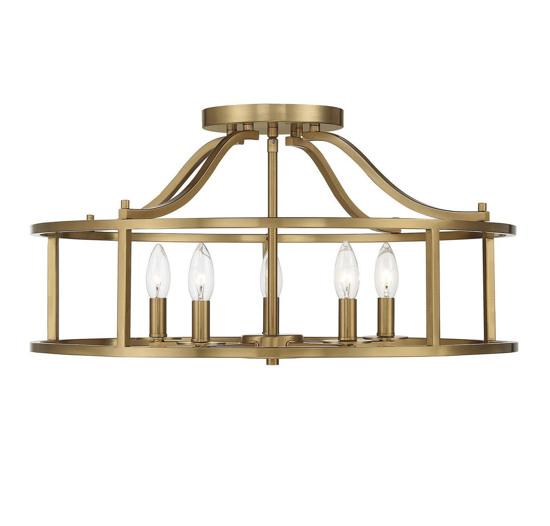 Savoy House Stockton 6-1679-5-322 Ceiling Light - Warm Brass