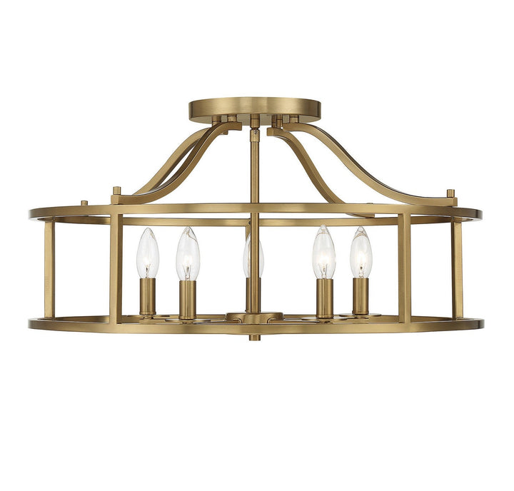 Savoy House Stockton 6-1679-5-322 Ceiling Light - Warm Brass